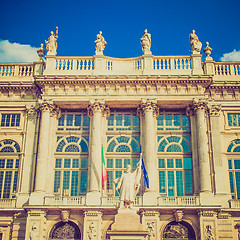 Image showing Retro look Palazzo Madama Turin