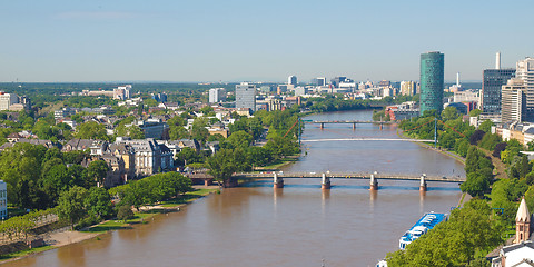 Image showing Aerial view of Frankfurt - panorama