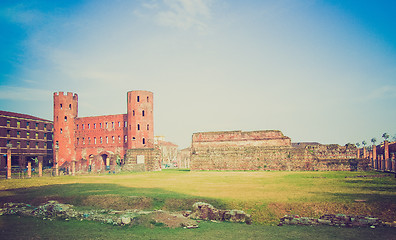 Image showing Retro look Torri Palatine, Turin