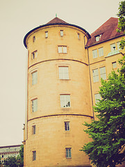 Image showing Retro look Altes Schloss (Old Castle), Stuttgart