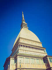 Image showing Retro look Mole Antonelliana, Turin