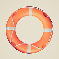 Image showing Retro look Life buoy