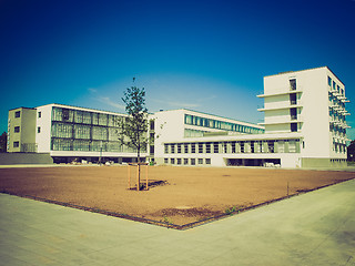 Image showing Retro look Bauhaus Dessau