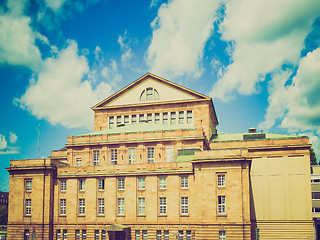 Image showing Retro look Staatstheather (National Theatre) Stuttgart