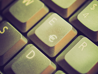 Image showing Retro look Computer keyboard