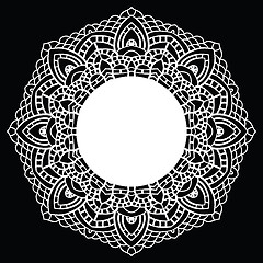 Image showing Crochet lace mandala.