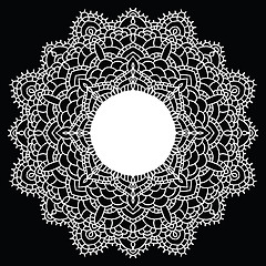 Image showing Crochet lace mandala.