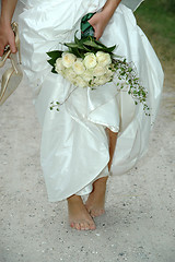 Image showing Bride on the run