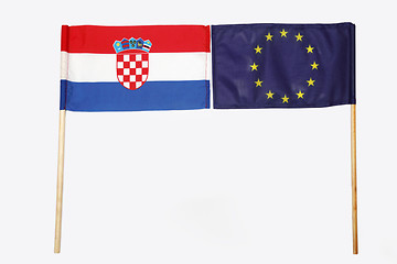 Image showing Two flags