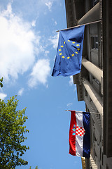 Image showing Flags in Zagreb