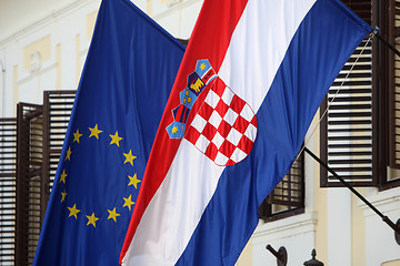Image showing Two Flags