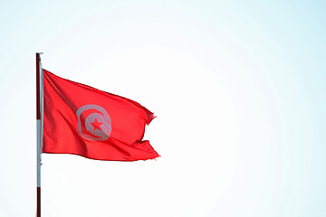 Image showing Tunisian windy flag