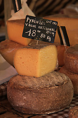 Image showing Cheese at a market