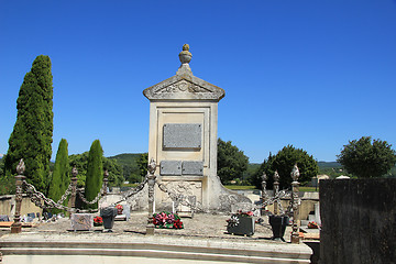 Image showing Old cemetery in the Provence