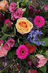 Image showing Mixed bouquet in bright colors