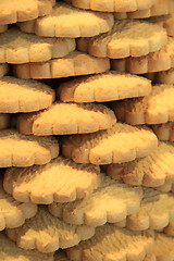 Image showing stacked biscuits