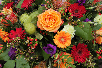 Image showing Colorful floral arrangement