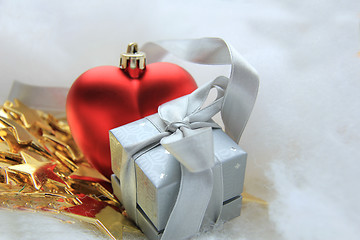 Image showing Christmas gift and decorations