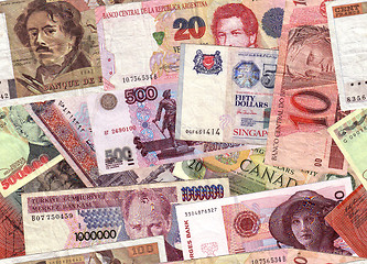 Image showing Currency collage