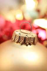 Image showing Christmas ornament in extreme close up