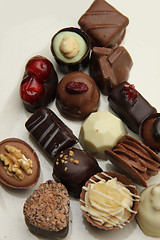 Image showing Decorated chocolates