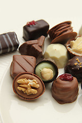 Image showing Decorated chocolates