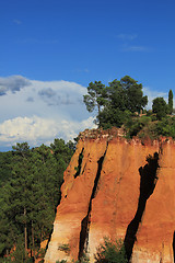 Image showing Ochre rocks in Roussillion, France