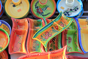 Image showing Pottery at a market