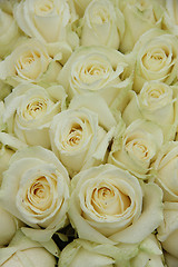 Image showing Group of white weddingflowers