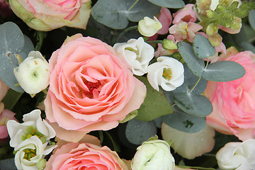 Image showing Bridal arrangement in pink and white