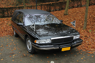 Image showing Black hearse