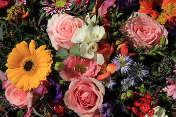 Image showing Mixed flower arrangement