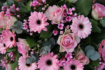 Image showing Pink Wedding arrangement