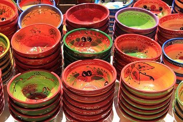 Image showing Pottery at a market