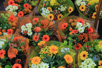 Image showing Colorful bouquets