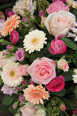 Image showing Pastel mixed bouquet