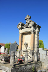 Image showing Ossuary at a French graveyard