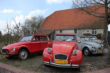 Image showing Vintage French cars