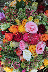 Image showing Mixed bouquet in bright colcors