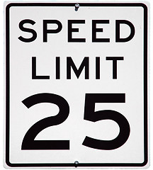 Image showing Speed Limit 25