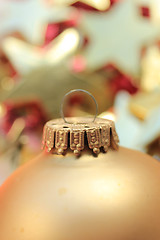 Image showing Christmas ornament in extreme close up