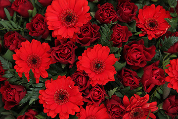 Image showing red floral arrangement