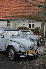 Image showing Vintage French cars