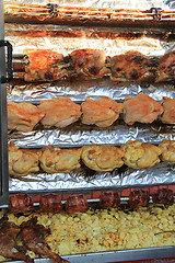 Image showing Chicken on the grill