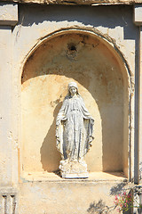 Image showing Statue at a cemetery