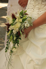 Image showing Bride with bouquet
