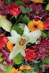 Image showing Multicolored bridal bouquet