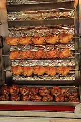 Image showing Chicken on the grill