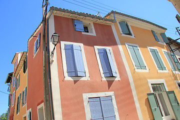 Image showing Colored houses in the Provence