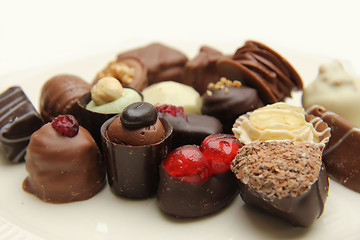 Image showing Decorated chocolates